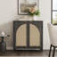 Boho - Buffet en rotin avec tablettes réglables-344095792-362611527