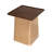 Safreen 18'' Tall Solid Wood Tray Top Block End Table