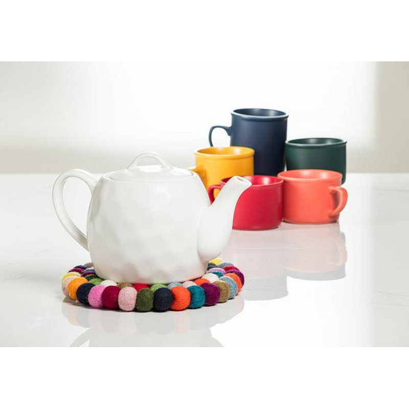 Matte Teapot, White