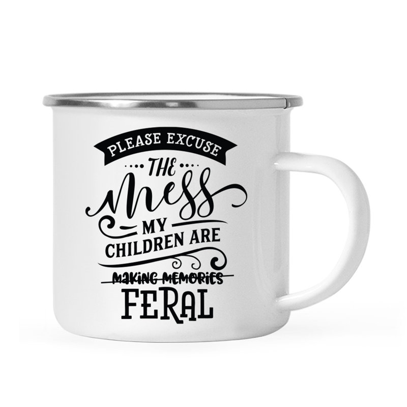 Tasse de camping «Funny Mom», Excuse