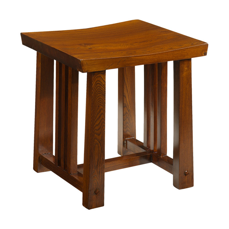 Brassfield Solid Wood Accent Stool