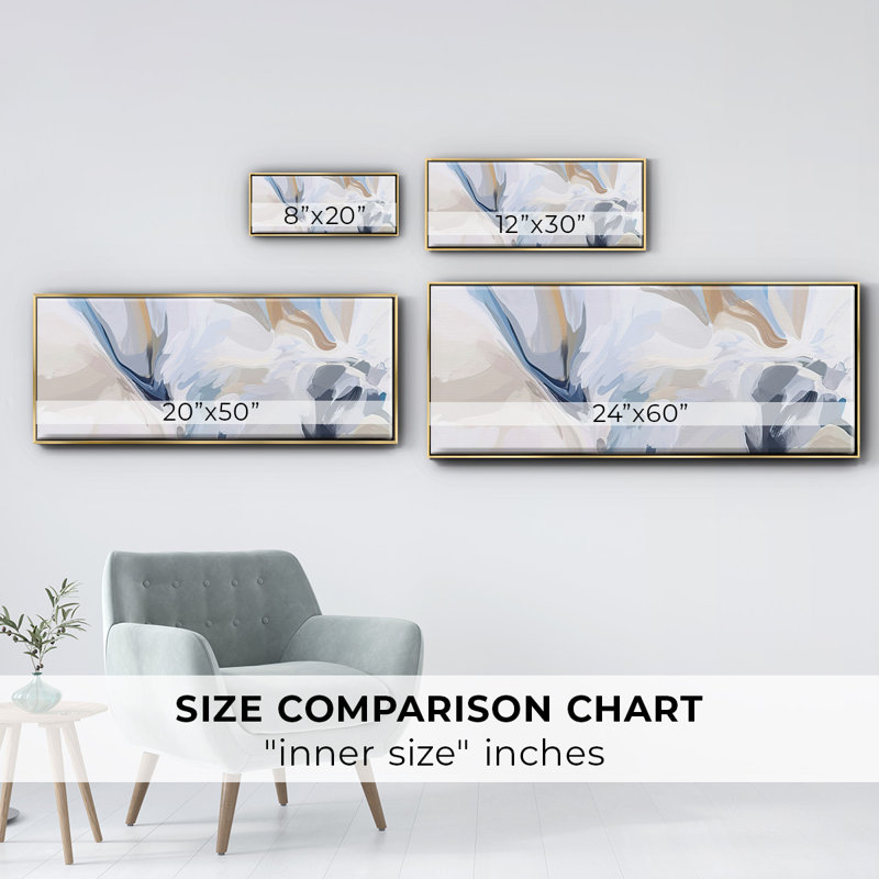 Fresh Air II- Framed Canvas, 20" H x 50" W