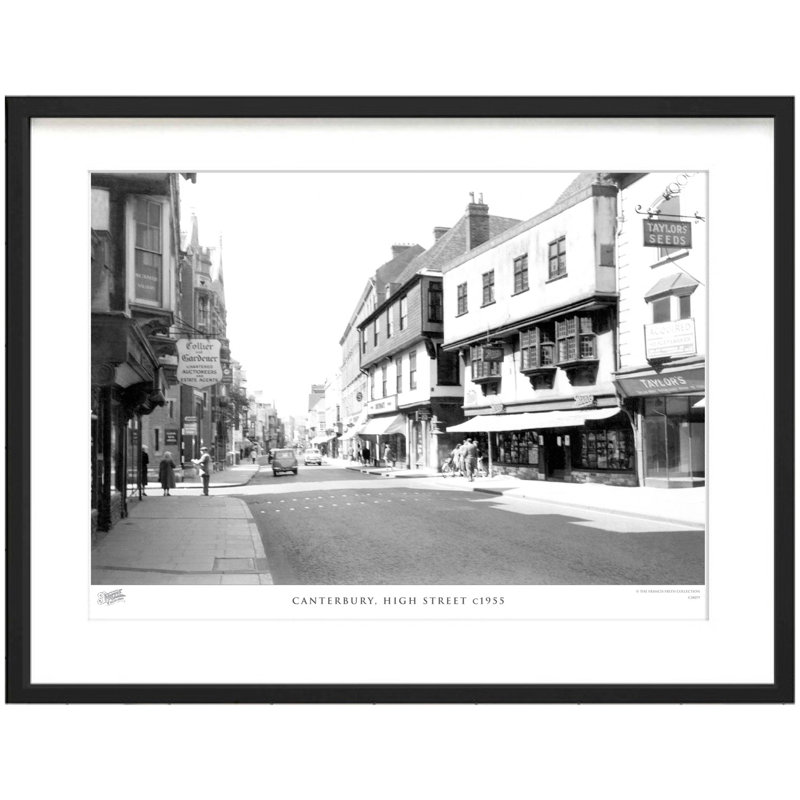 Canterbury, High Street C1955 - Single Picture Frame Print, 60cm H x 80cm W x 2.3cm D