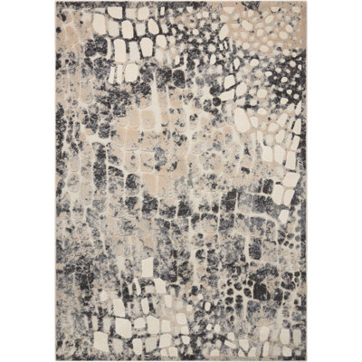 Gleam Abstract Area Rug in Flint