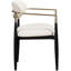 Eligah Vegan Leather Upholstered Dining Arm Chair-217157762-217157785