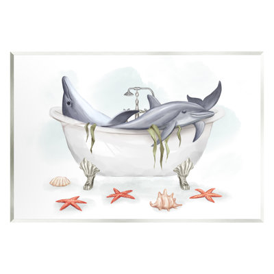 Baignoire nageuse relaxante, étoile de mer nautique par Ziwei Li - impression sans cadre sur panneau de fibres à densité moyenne