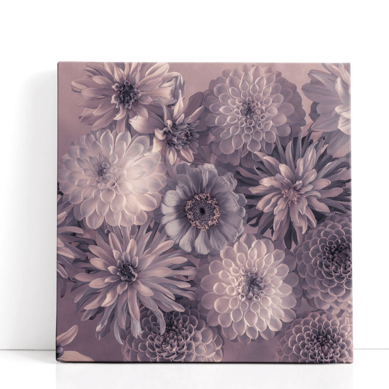 «Full Frame of Mixed Flowers», reproduction d'art sur toile, H 12 po x l 12 po