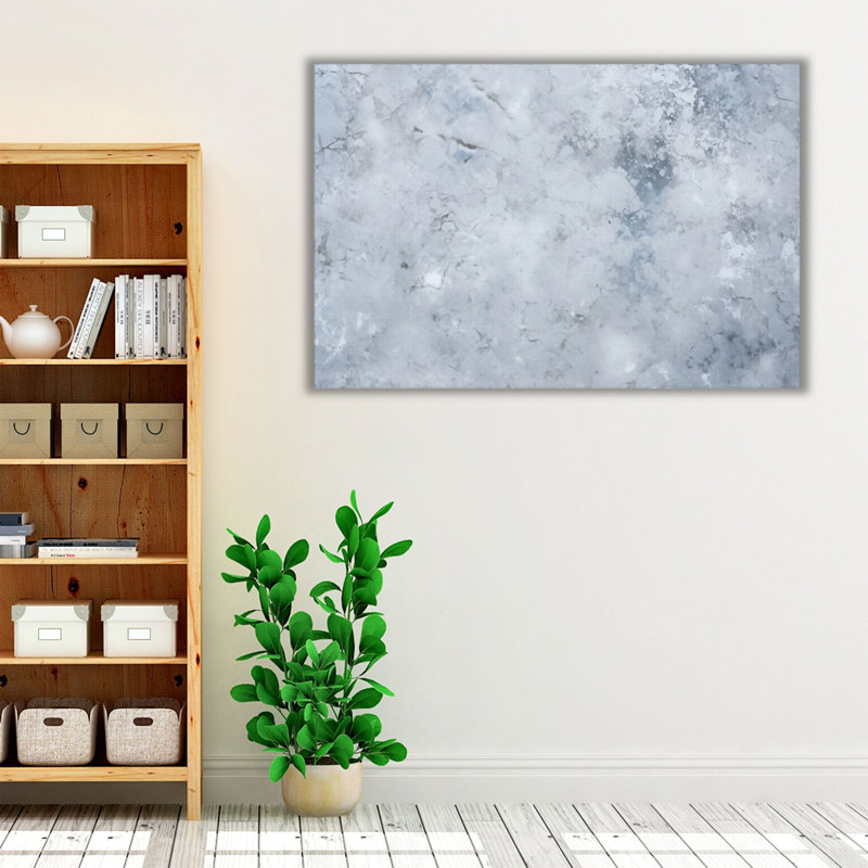 «Glacial Opaline Frost», impression murale, H 24 po x l 36 po x P 1,25 po, Toile encadrée noire