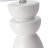 25in White Modern Sculpted Ceramic Table Lamps