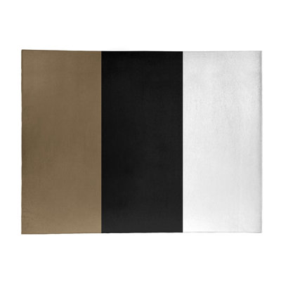 Tapis doré/noir