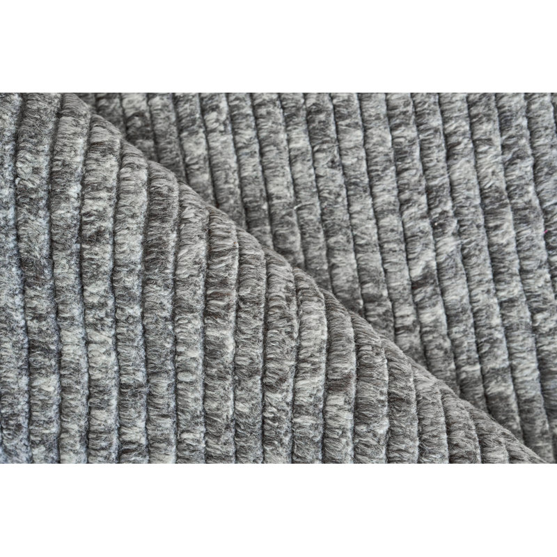 Kaza Wool Striped Area Rug, Rectangle 10' x 14'
