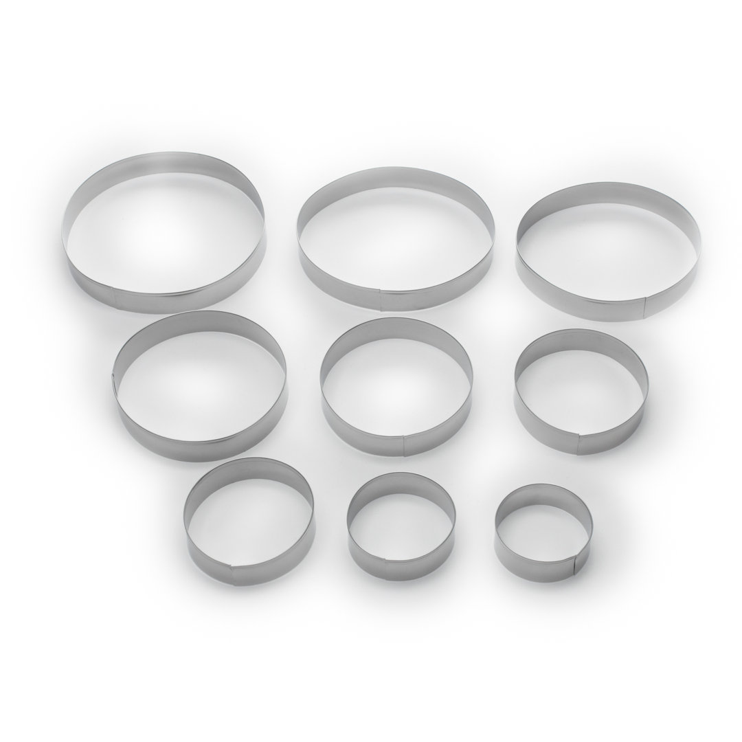 Fox Run Brands 9 Piece Round Cookie Cutter Set Fox Run Brands