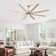 Oversized Windmill - Blade Modern Farmhouse Standard LED Ceiling Fan with Remote Control and Light Kit Included
