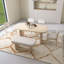 Ensemble de table de salle à manger en bois massif naturel avec banc - ensemble de 6 pièces de table de salle à manger rectangulaire rembourrée avec banc, mobilier de cuisine de ferme moderne bicolore-656630704-656630705