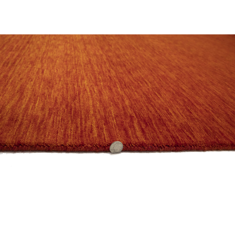 No-Shedding Hand Loomed Gabbeh Rug, 100% Wool, Solid Colour, Fade & Stain Resistant, Durable