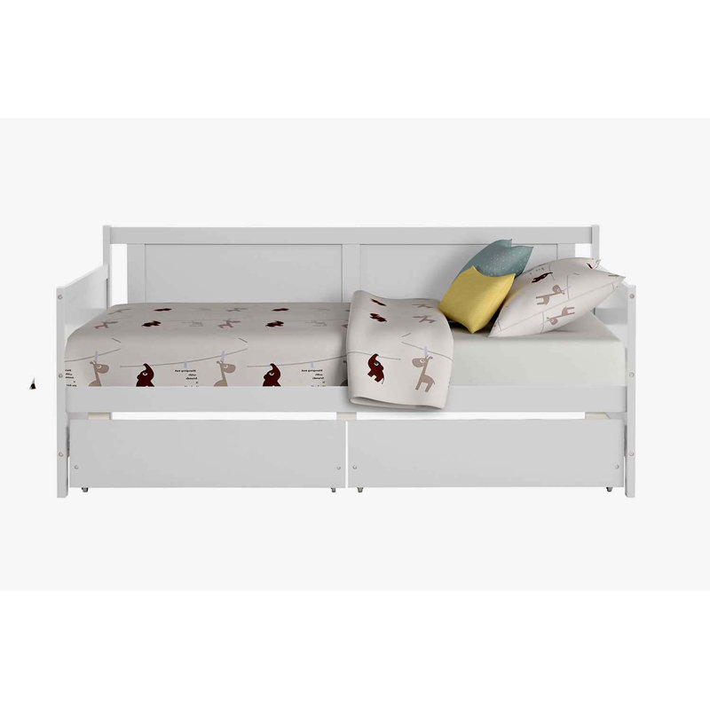 Lit de jour simple, Blanc