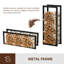 40cm W Metal Log Rack