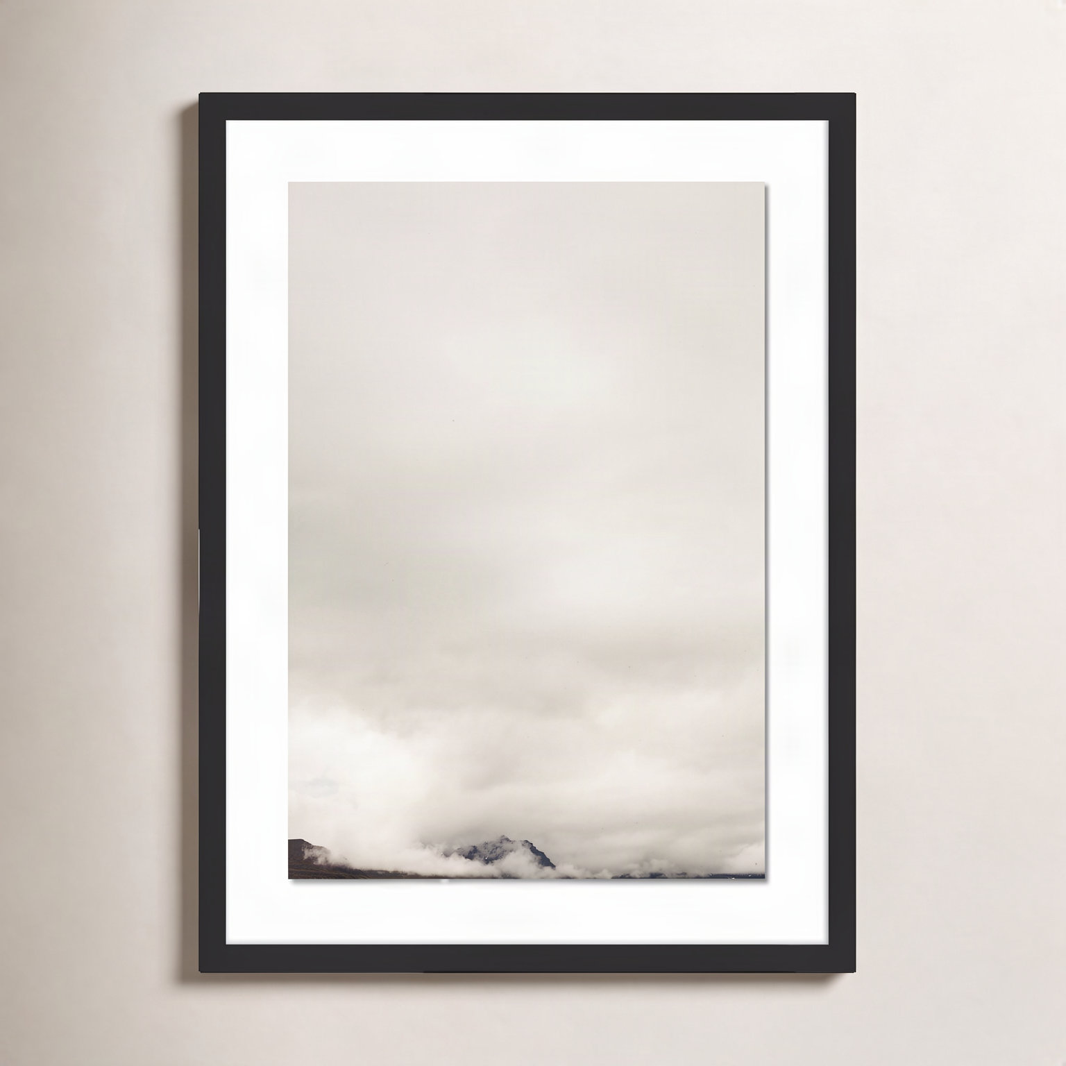 Clouds "Clouds 11" Print by Riley Ryan, 24" H x 18" W x 1.5" D, Black