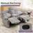 67.32" Wide Manual Reclining Loveseat With Hidden Storage Console And Dual Cup Holders-159108444