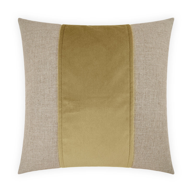 Jefferson Band Throw Pillow, Maize, Square 24"