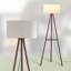 Lampe trépied en bois