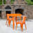 Duluth 30'' Round Metal Indoor-Outdoor Table Set with 2 Arm Chairs-24678687-24678678
