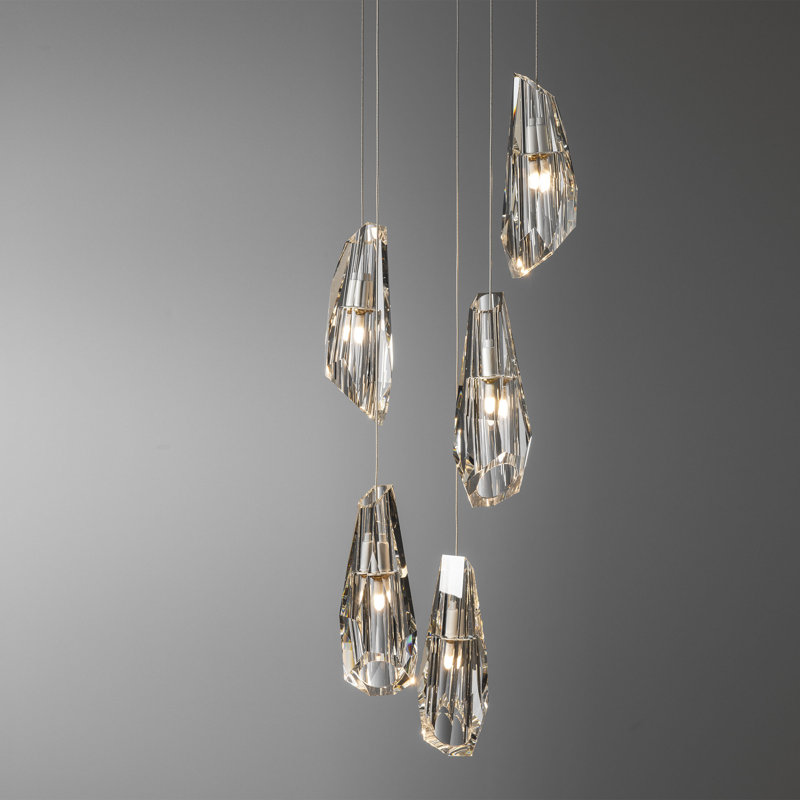Luma 5 - Light Pendant, White, Standard: 16" - 80"