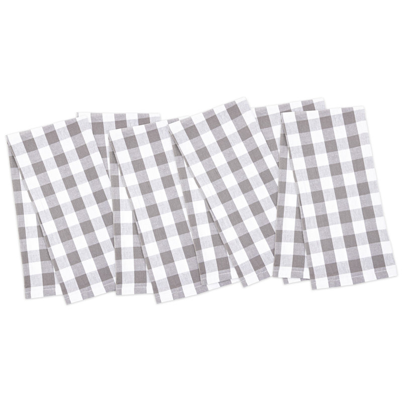 Essuie-tout 6 pièces Arkwright Buffalo, Gris / blanc