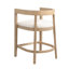 Tabouret de comptoir en bois d'hévéa Gurseese-884158200-875389646