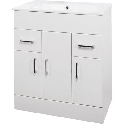 Eden 810mm Single Bathroom Vanity with Integrated Vitreous China Basin