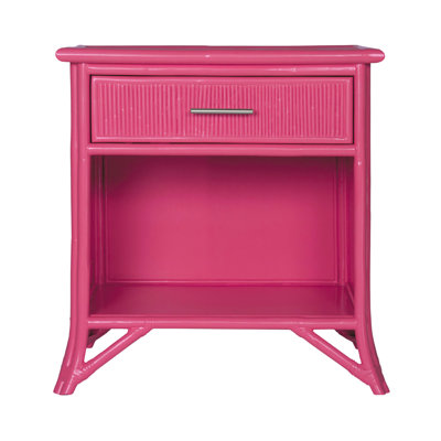 1 - Drawer Rattan Nightstand