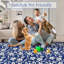 Tapis de couloir floral lavable 2 x 6 po, antidérapant, à poils courts, doux pour l'entrée, la cuisine, la chambre d'enfant, beige, vert, bleu, lavable à la machine.-832994632