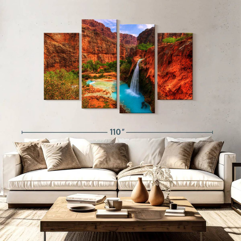 Havasupai Canyon Falls, H 54 po x l 84 po
