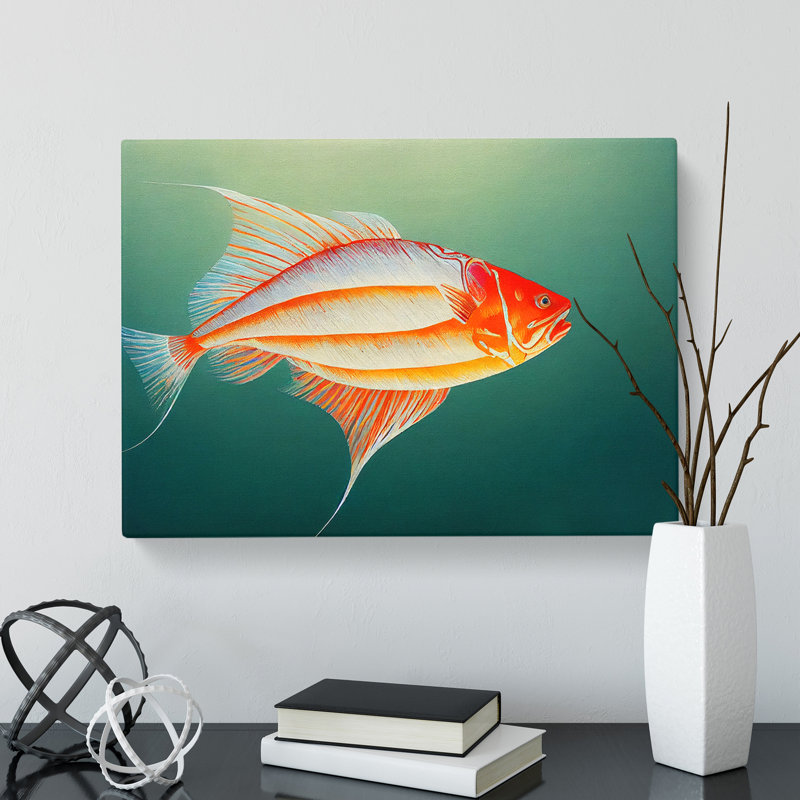 Intense Fish - Wrapped Canvas, 50cm H x 76cm W x 3cm D