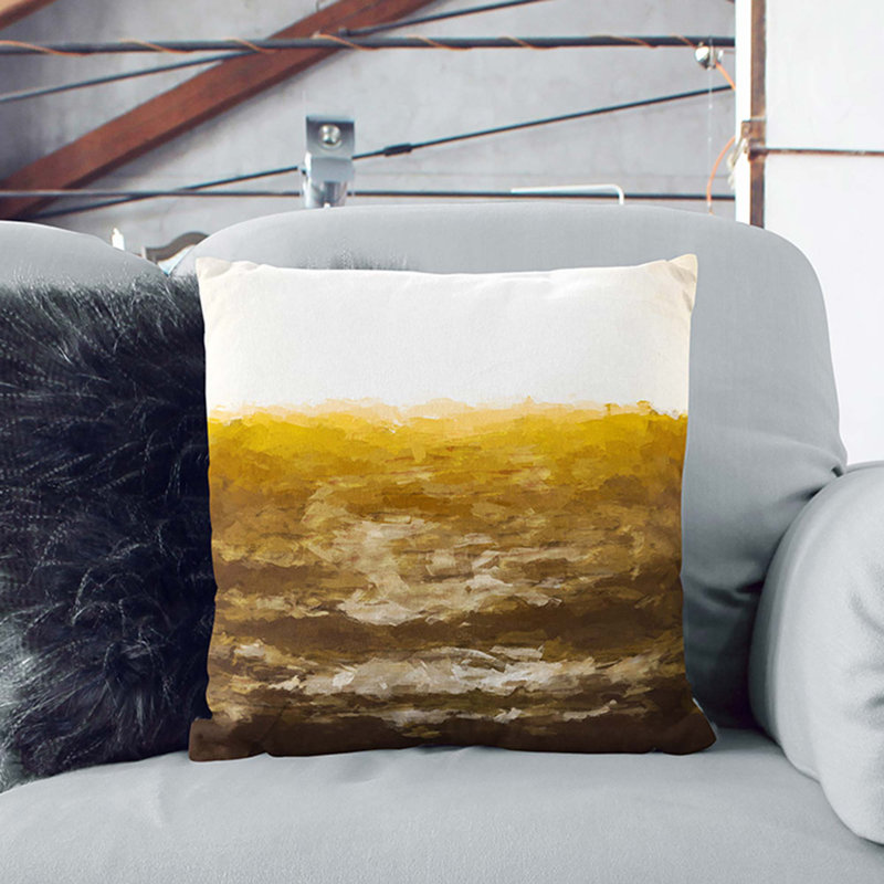 Square Throw Cushion, 55cm H x 55cm W x 20cm D, Black