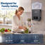 Chauffe-eau électrique sans réservoir 14 kW, affichage numérique à la demande 240 V pour toute la maison ou appartement, certifié ETL