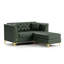 Canapé Chesterfield 61,5 po Mid-Century-133286211