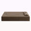 Canapé-lit moderne avec 2 coussins, canapé-lit convertible en velours côtelé rembourré de mousse, matelas pliant de 15 po pour le salon, lit d'invité, aucun assemblage requis-536043043