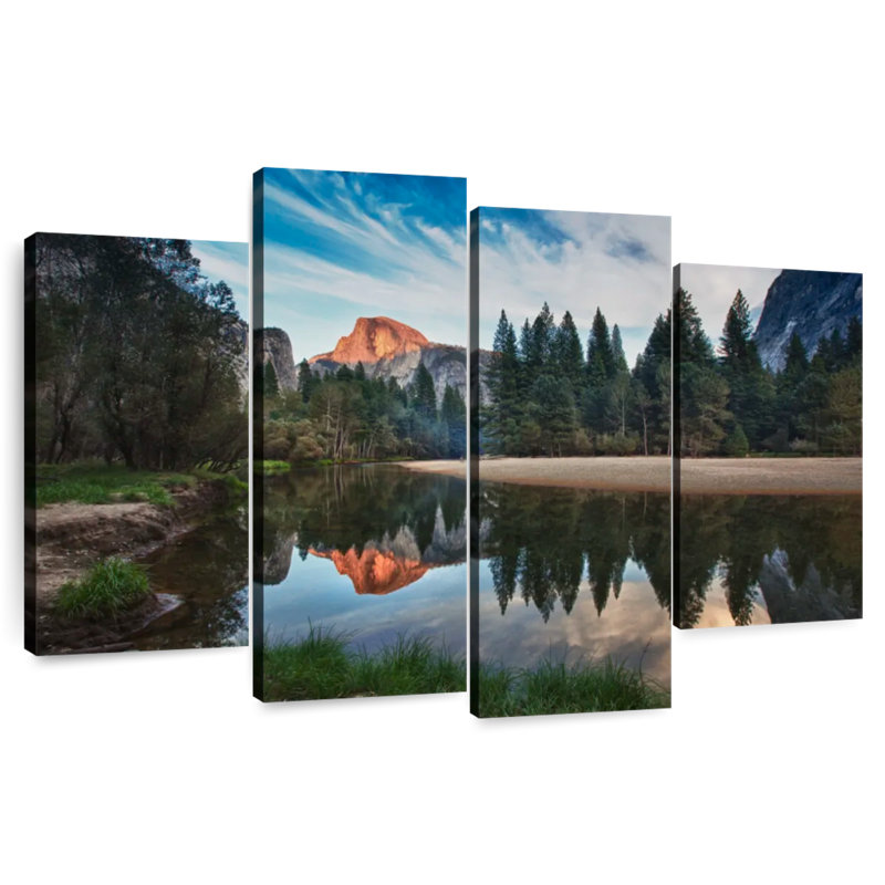 Alvord Half Dome On Merced River, 27" H x 43" W