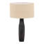 Delilah 16" Tall Table Lamp with Jute Shade, Black