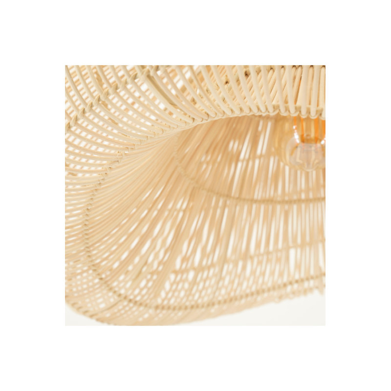 Luminaire suspendu Lunar, Naturel, Blanc