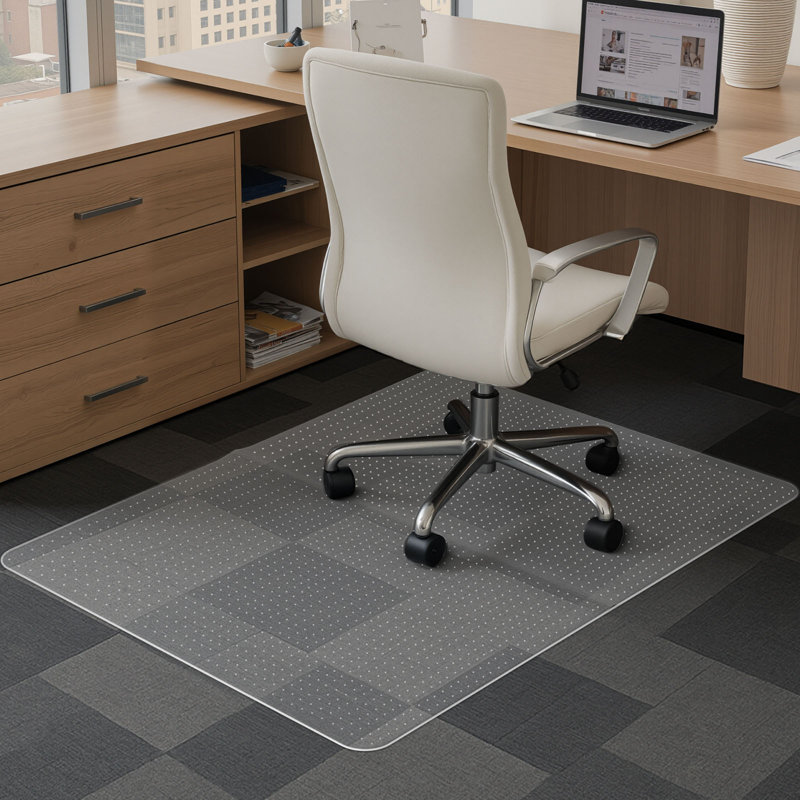 Tapis de chaise pour plancher à poils courts, L 48 po x P 36 po