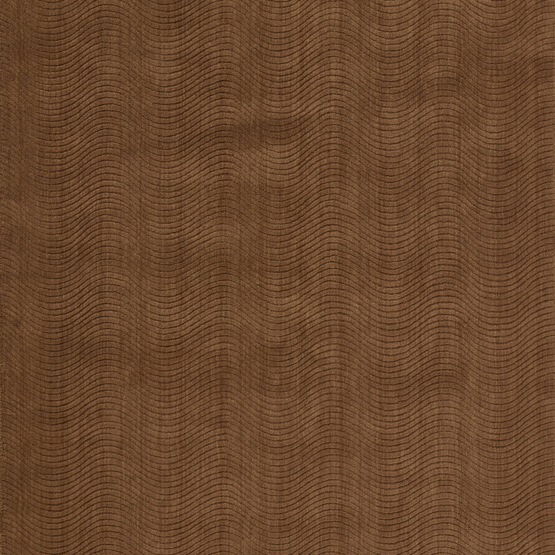 AllModern Contour Hand Loomed Wool Geometric Mocha Area Rug, Rectangle 7'10" x 10'