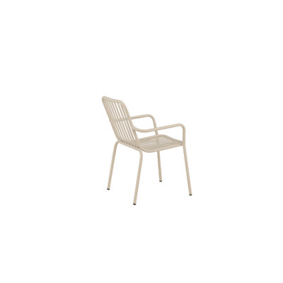Peking Diningchair Aluminium - Beige / 55*60,5*87