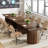 6.56FT Rectangle Conference Table, 78.74" Meeting Table With Double Base, Modular Seminar Table-1933380993