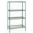 Adjustable Wire Green Epoxy 4 Shelves 72" H x 30" W x 24" D-1584338273-1584338265