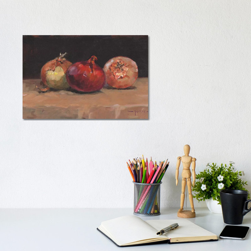 Onions by John Haskins - Wrapped Canvas Gallery-Wrapped Canvas Giclée, 20.32cm H x 30.48cm W