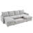 Patrick 109.5" Convertible Corduroy Sectional Sofa with Cup Holders & Storage-120170951