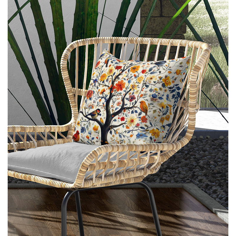 Coussin intérieur / extérieur Thousands Flower Tree, Square 16"