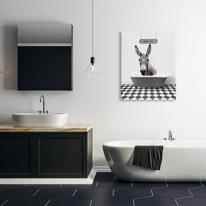 Trinx Nice, art de la salle de bain A **, estampe numérique encadrée, H 40 po x l 30 po x P 1,5 po
